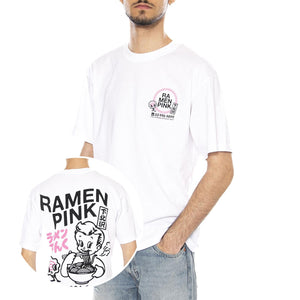 RAMEN PINK TS - Maglietta Girocollo Uomo Bianca I036627.02.67. 02,67 EDWIN 