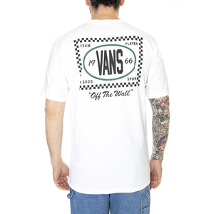 Team Palyer Checkerboard SS Tee White - Maglietta Girocollo Uomo Bianca VN00003NWHT1  VANS 