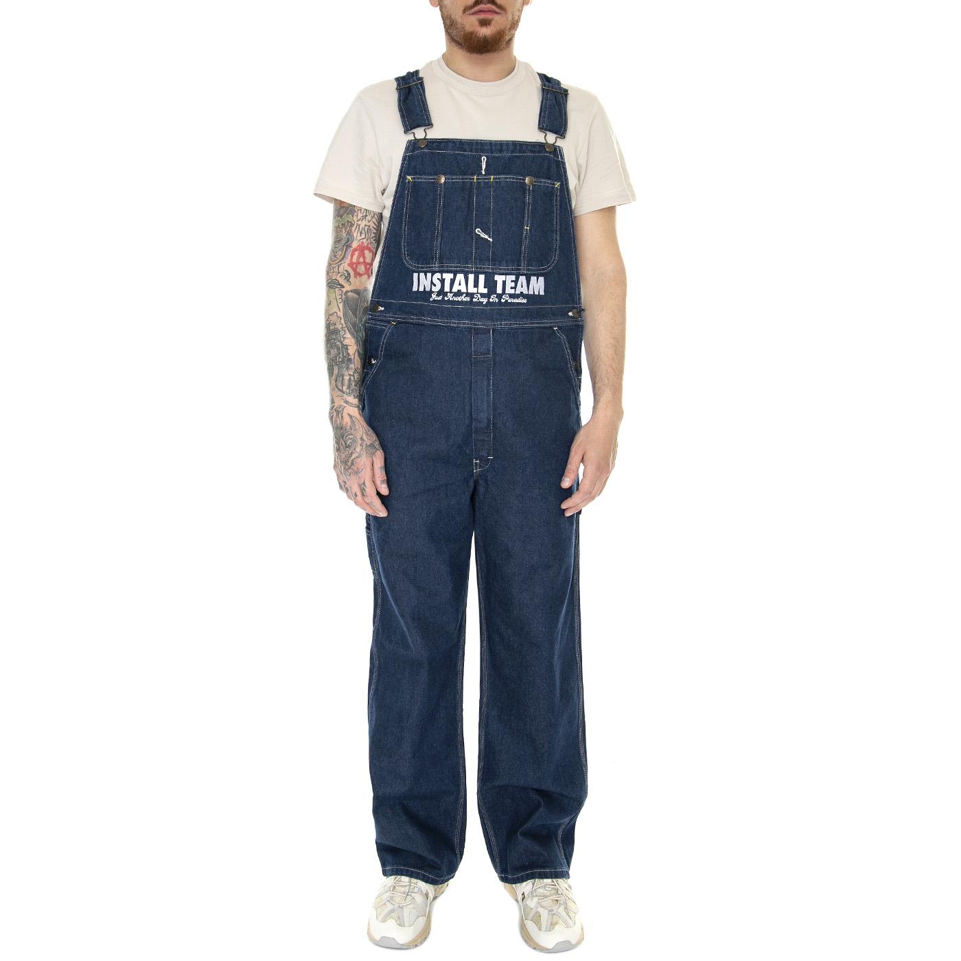 NYS Denim Bib Overall Indigo Blue - Salopette Uomo Denim Jeans Blu DK0A4Y46NB01  DICKIES 