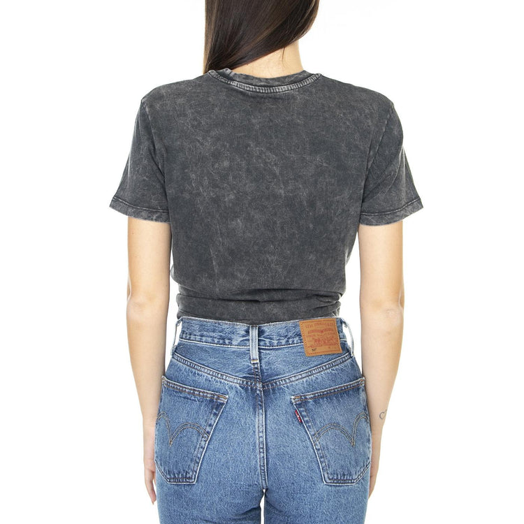 Wm Junior V Wash Knot Tee Black - Maglietta Girocollo Donna Grigia VN0A5DUMBLK1  VANS 