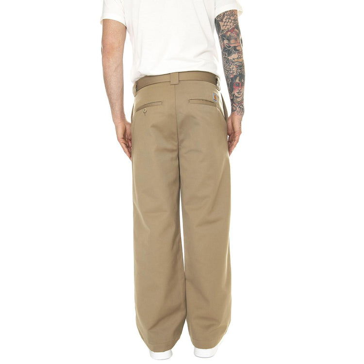 Brooker Pant Leather /rigid - Pantaloni Uomo Beige I032356.8Y01  CARHARTT WIP 