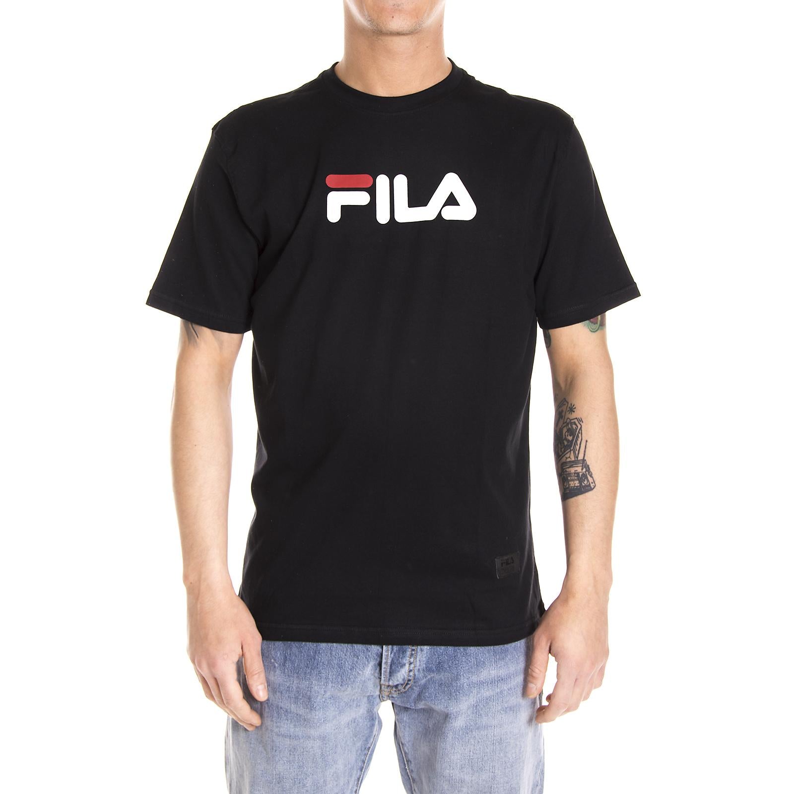 ESSENTIAL LINEAR LOGO T-SHIRT BLACK 76681_4  FILA 