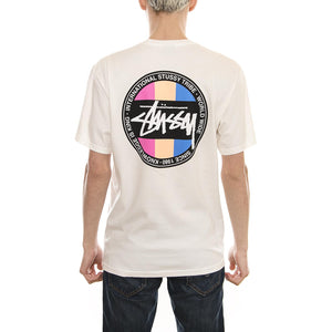 SURFMAN DOT PIG. DYED TEE NATURAL 1904210-NATURAL  STUSSY 