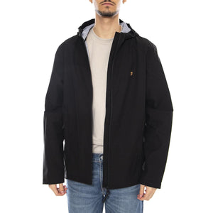 Rhodes Hooded Jacket - Giacca Uomo con Cappuccio Nera F4RFF031 10 FARAH 