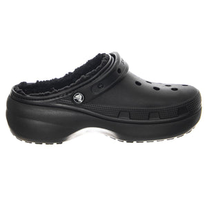 Classic Platform Lined Clog W BLK -  Sandali Donna Neri CR.207938-BLK  CROCS 