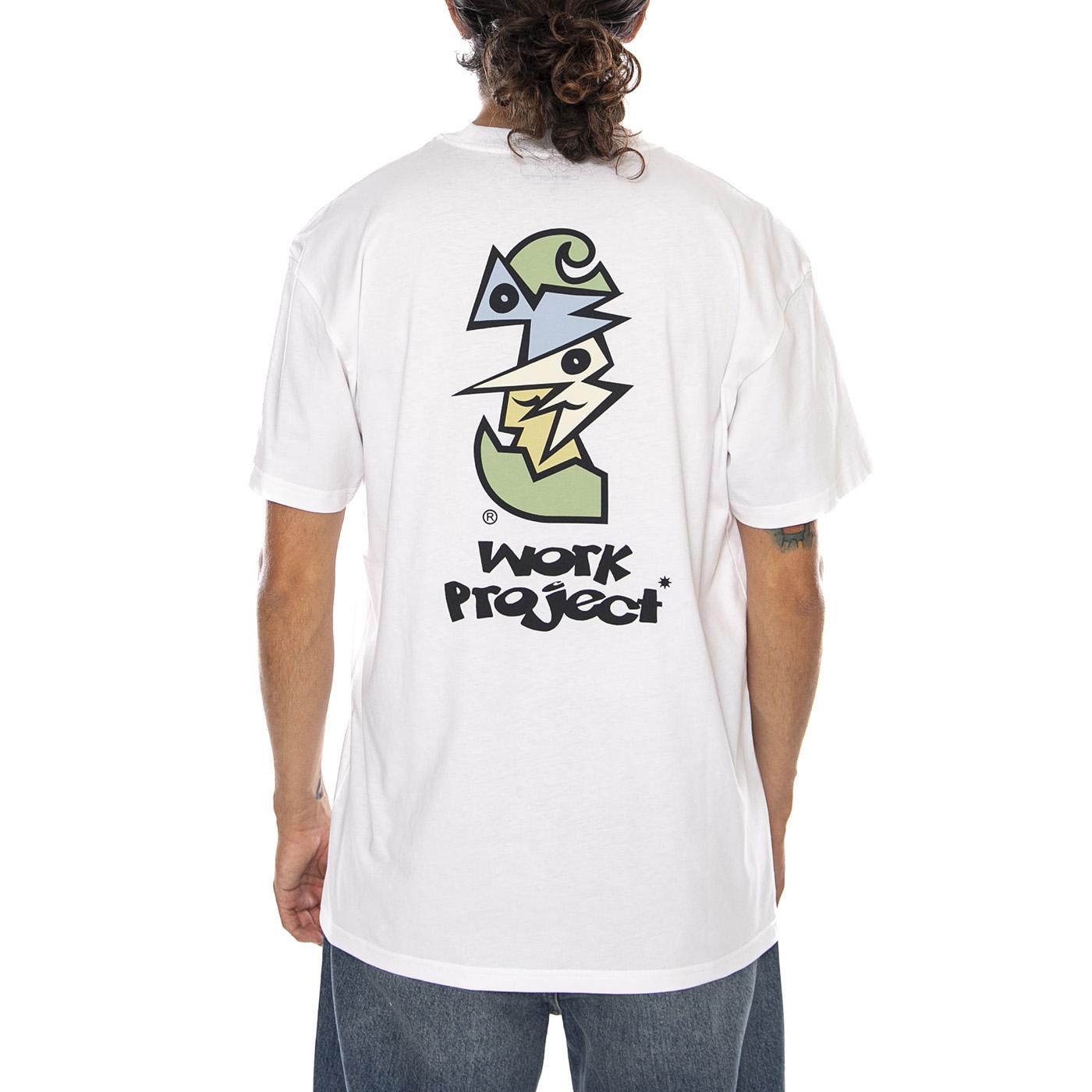 S/S CUBIST T-SHIRT WHITE - Maglietta Girocollo Uomo Bianca I036896 02XX CARHARTT WIP 