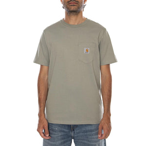 S/S POCKET T-SHIRT SHADY GREEN - Maglietta Girocollo Uomo Verde I030434 3RFXX CARHARTT WIP 