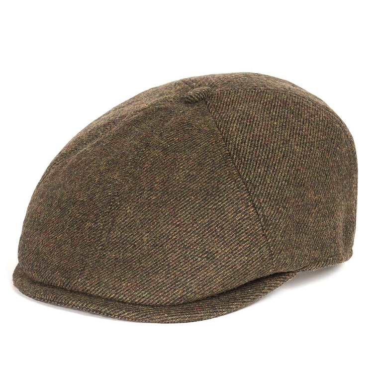 Claymore Bakerboy Olive Twill - Cappello a Coppola Verde MHA0708-OL51-FW23 . BARBOUR 
