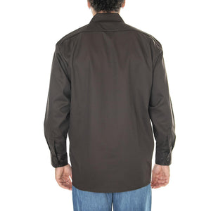 M' Work Shirt LS Rec Dark Brown - Camicia Uomo Marrone DK0A4Y26DBX1  DICKIES 
