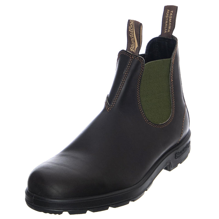 Classic Leather 519 Ankle Boots - Brown / Olive Green - Stivaletti Uomo Marroni / Verdi 519-519-FW20  BLUNDSTONE 