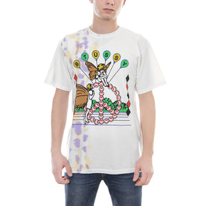 LSD TRIBE TEE NATURAL/PURPLE (TIE DYE) 1904253-NAT6 . STUSSY 