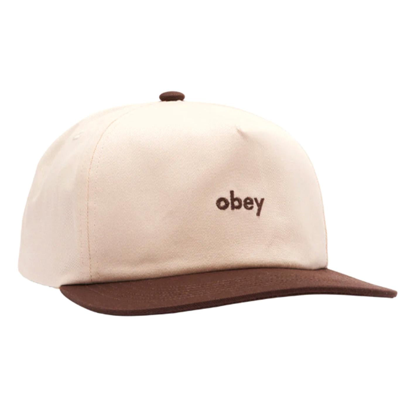 Obey Case 5 Panel Snapback Java Brown Multi - Cappellino con Visiera Multicolore 100490113-JVA  OBEY 