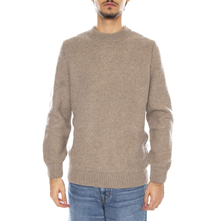 Sablons Olow Sweater Green - Maglione Girocollo Uomo Verde PULL-SABLON22-MARR BROWN OLOW 
