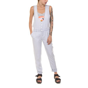 Denizen Romper Chambray Jumpsuit - Light Grey - Tuta Donna Grigia 86194_4  MINIMUM 