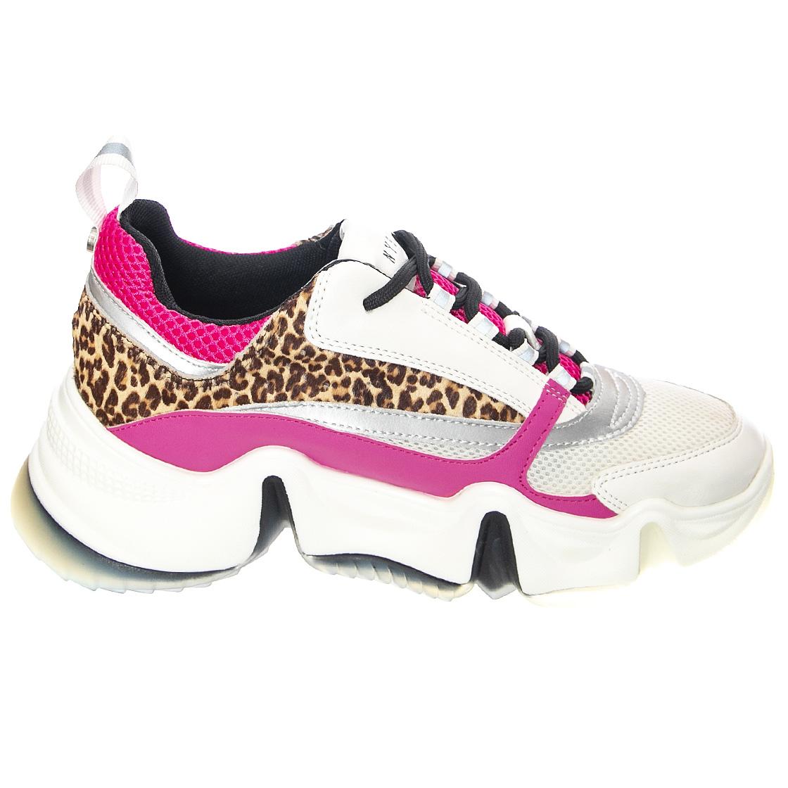 City - Scarpe Stringate Profilo Basso Donna Bianche / Multicolore SMPCITY SOUL-WHTMLT  STEVE MADDEN 