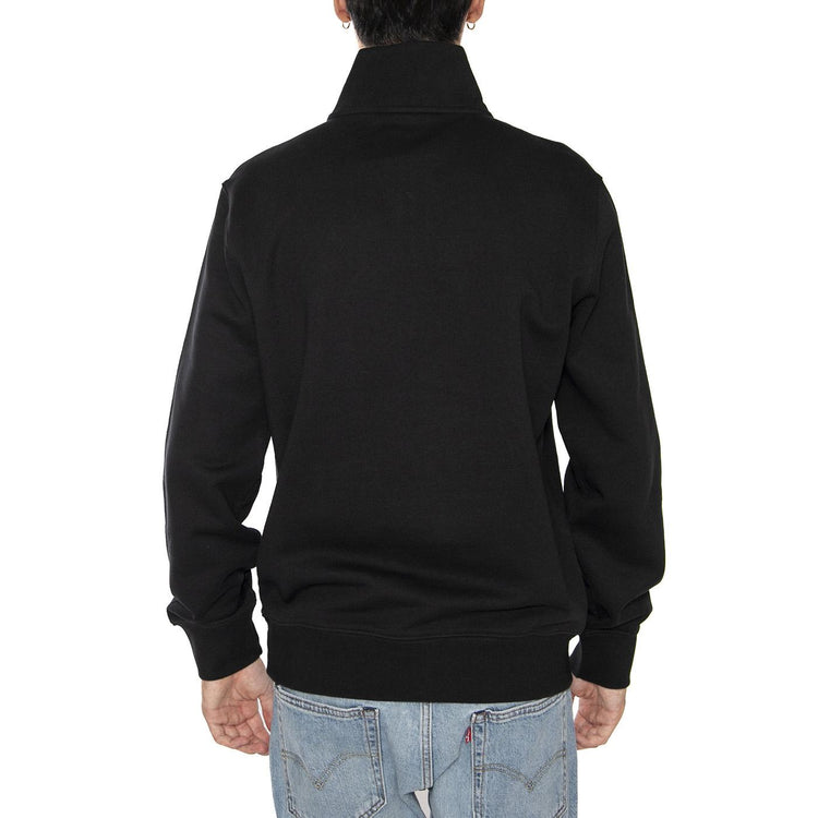 Original HM 1/4 Zip Mineral Black - Felpa Uomo Nera A8606-0000 . LEVIS 