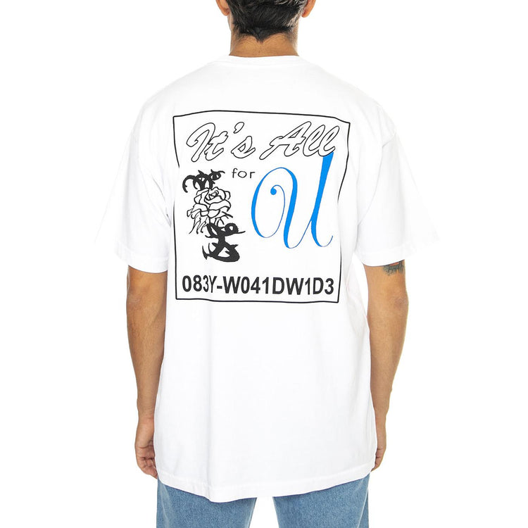 It's All For You Heavy Weight Tee White - Maglietta Girocollo Uomo Bianca 166913918-WHT  OBEY 