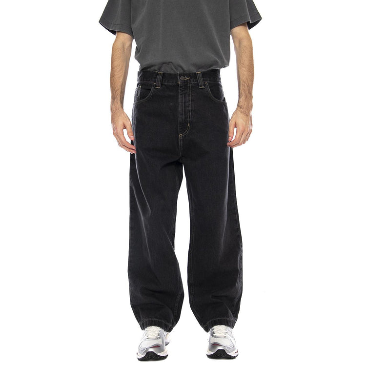 Carhartt WIP Brandon Pant Cotton Smith Jeans Black Stone Washed - Pantaloni Uomo Neri I035893.89.06 . KAWASAKI 