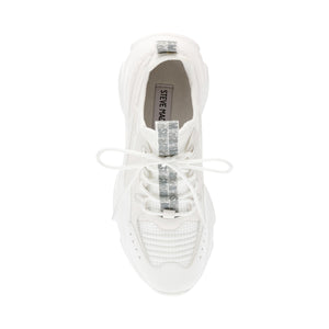 Match Box White / White - Scarpe Stringate Profilo Basso Donna Bianche SMPMATCHBOX-11E  STEVE MADDEN 