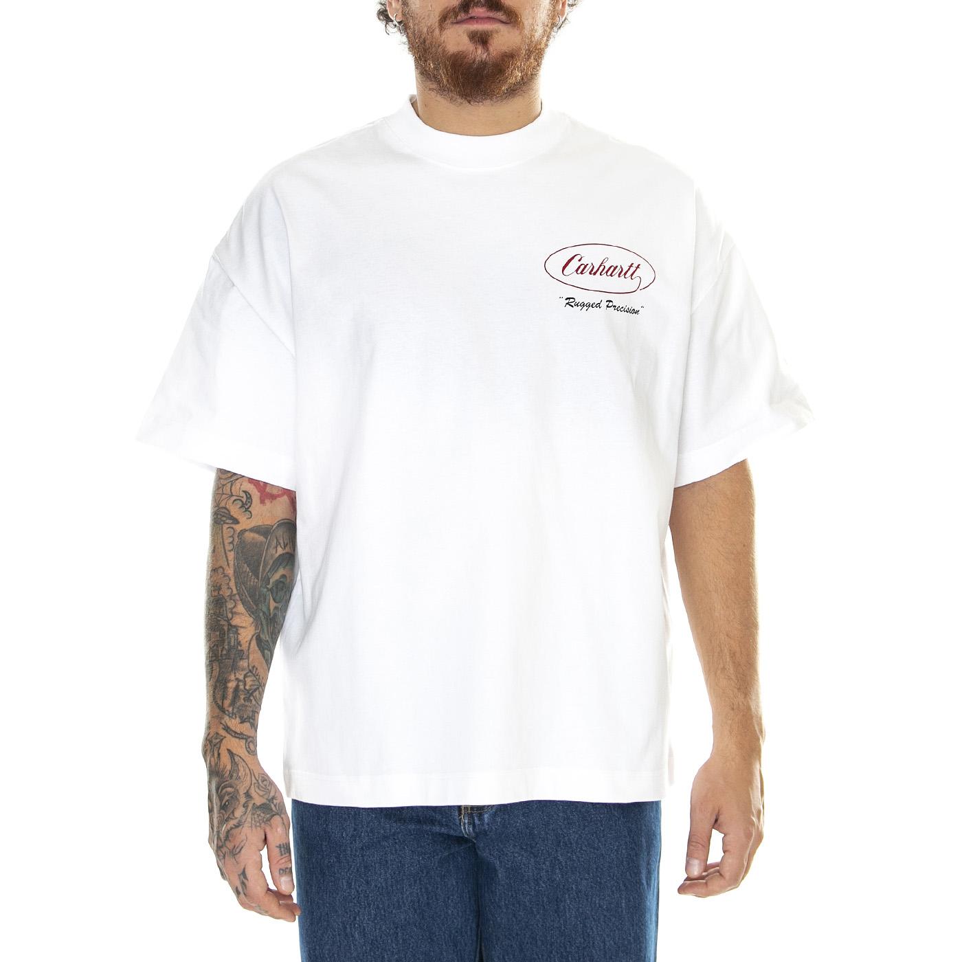 S/S Trophy T-Shirt White - Maglietta Girocollo Uomo Bianca I032381.02XX  CARHARTT WIP 