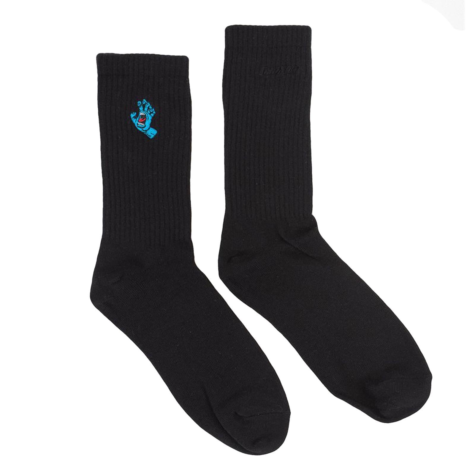  Screaming Mini Hand Sock Black  SANTA CRUZ 