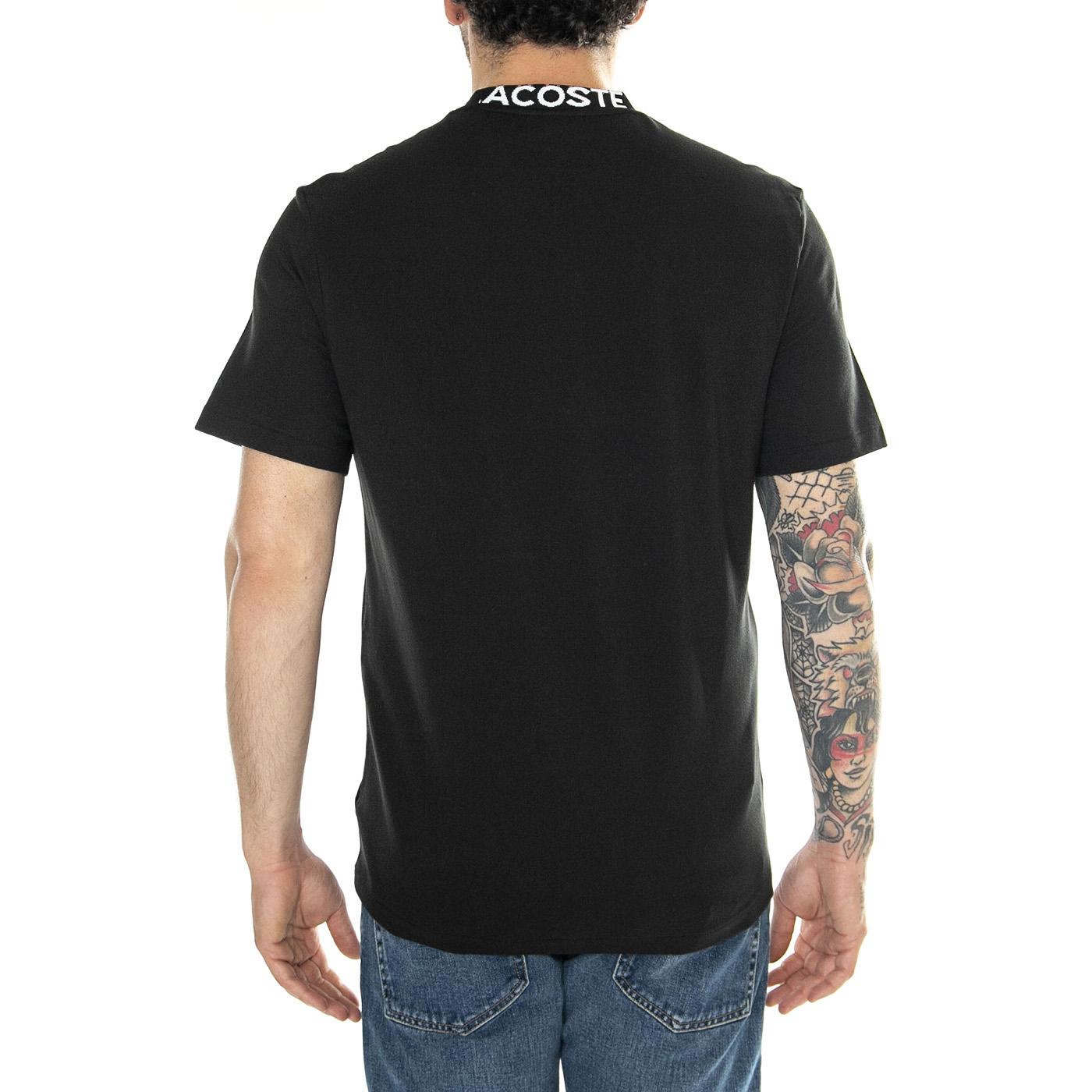 T-Shirt 031 - Maglietta Girocollo Uomo Nera TH7488-031  LACOSTE 