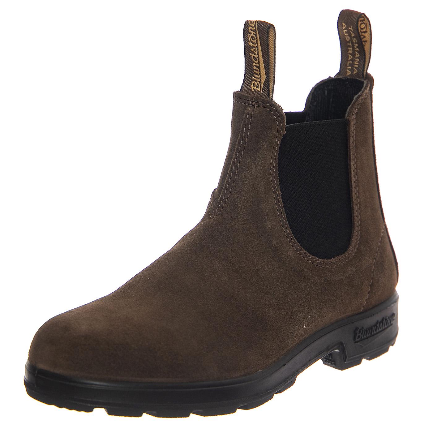 2410 Brown Suede Brown & Brown Boots - Stivaletti Profilo alla Caviglia Uomo Marrone 2410-BROWN & BROWN  BLUNDSTONE 