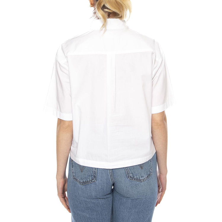 Harlie SS Cropped Shirt - Bright White - Camicia Maniche Corte Donna Bianca 003QI 0001 LEVIS 