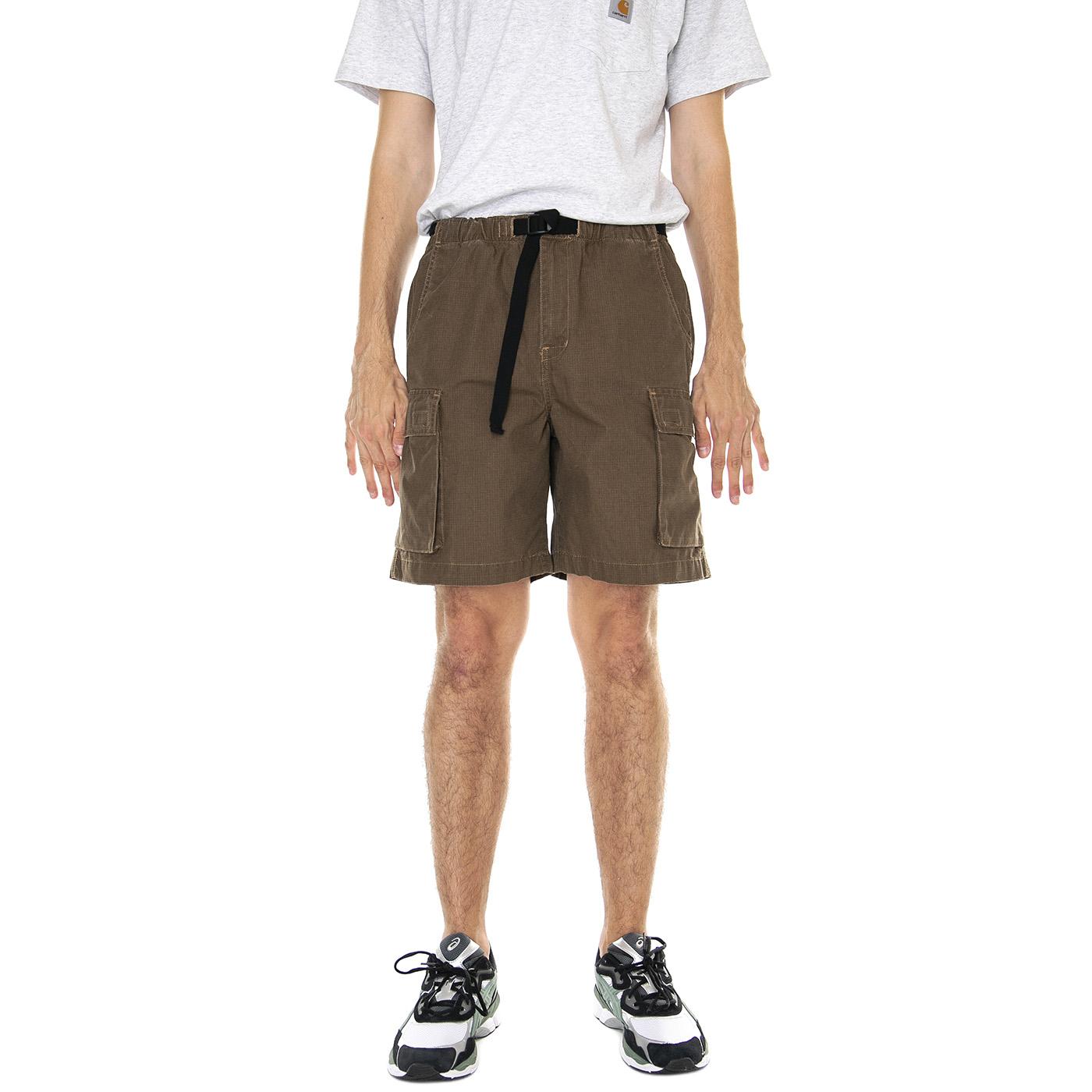 M' Wynton Short Tamarind / Dusty H Brown Stone Washed - Bermuda Cargo Uomo Marroni I030482-1FL06  CARHARTT WIP 