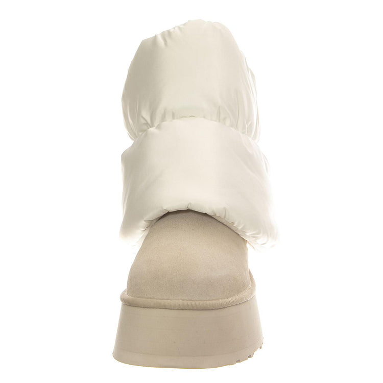 W Classic Mini Dipper Puffer White / Ceramic - Stivali Donna Bianchi UGSCLDIPMPWC1158275W  UGG 