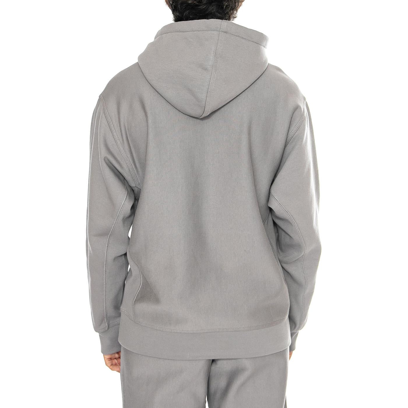 Hooded American Script Sweat Yosemite - Felpa con Cappuccio Uomo Grigia I028279.2LRXX  CARHARTT WIP 