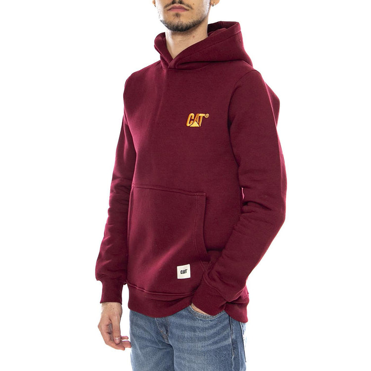 Logo Hoodie -- Felpa con Cappuccio Uomo Maroon 6050193 14109 CAT 