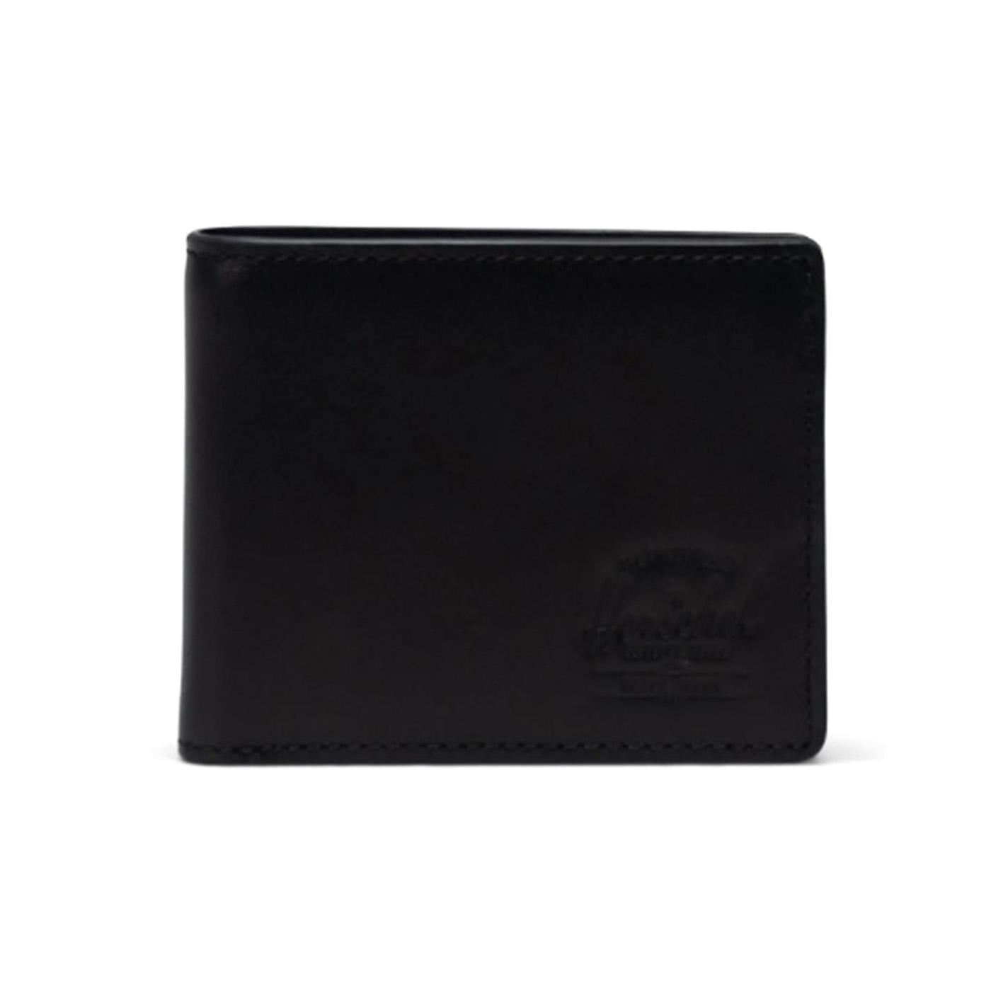 Hank Wallet Leather Black - Portafogli Nero 11151-00001-OS  HERSCHEL 