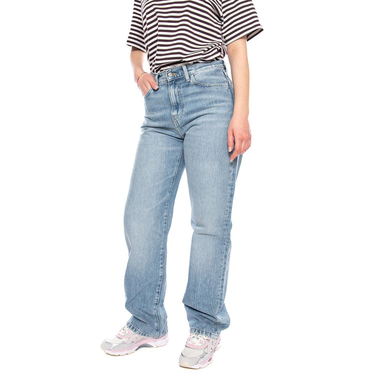 W' Noxon Pant Blue - Pantaloni Denim Jeans Donna Blu I031920 01WU CARHARTT WIP 