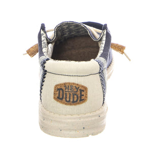 M' Wally Break Stitch 410 - Scarpe Stringate Profilo Basso Uomo Blu HD.40015.410  HEY DUDE 