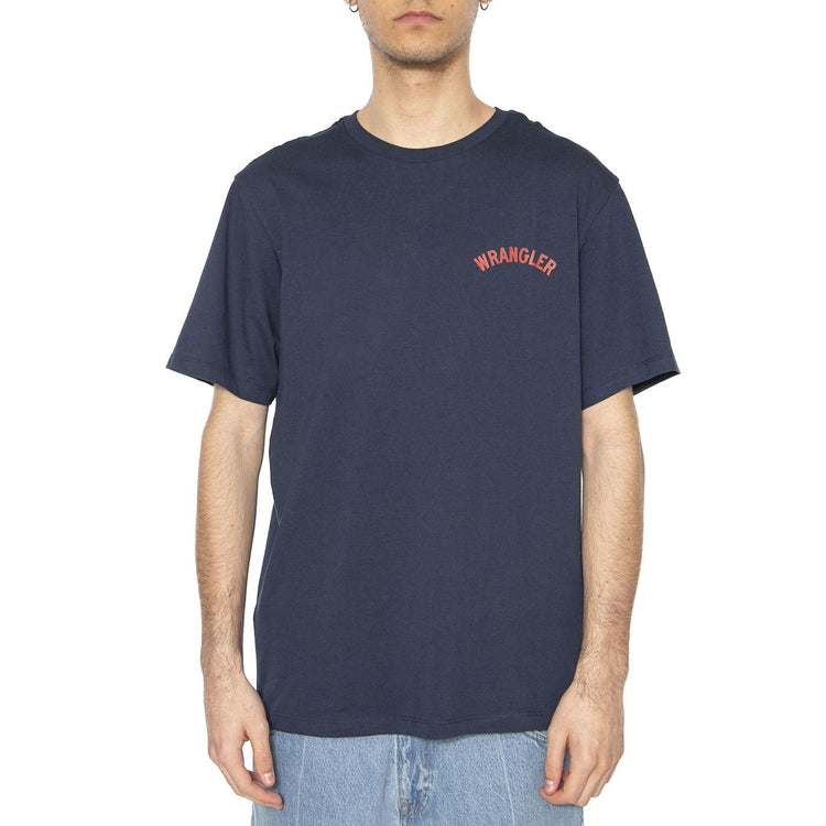 Graphic Tee Navy - Maglietta Girocollo Uomo Blu 112362806  WRANGLER 