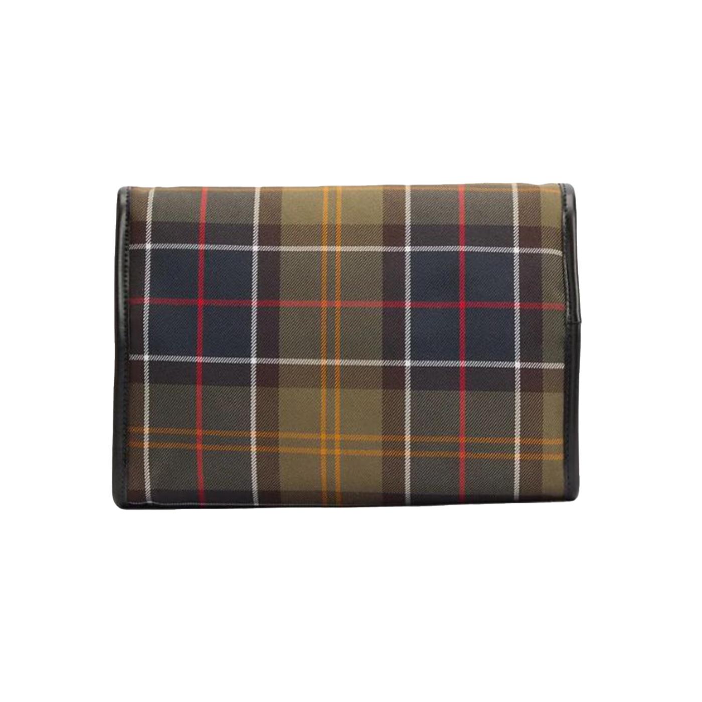 Tartan Hanging Bag - Beauty Case Appeso Tartan MAC0425 OL91 BARBOUR 
