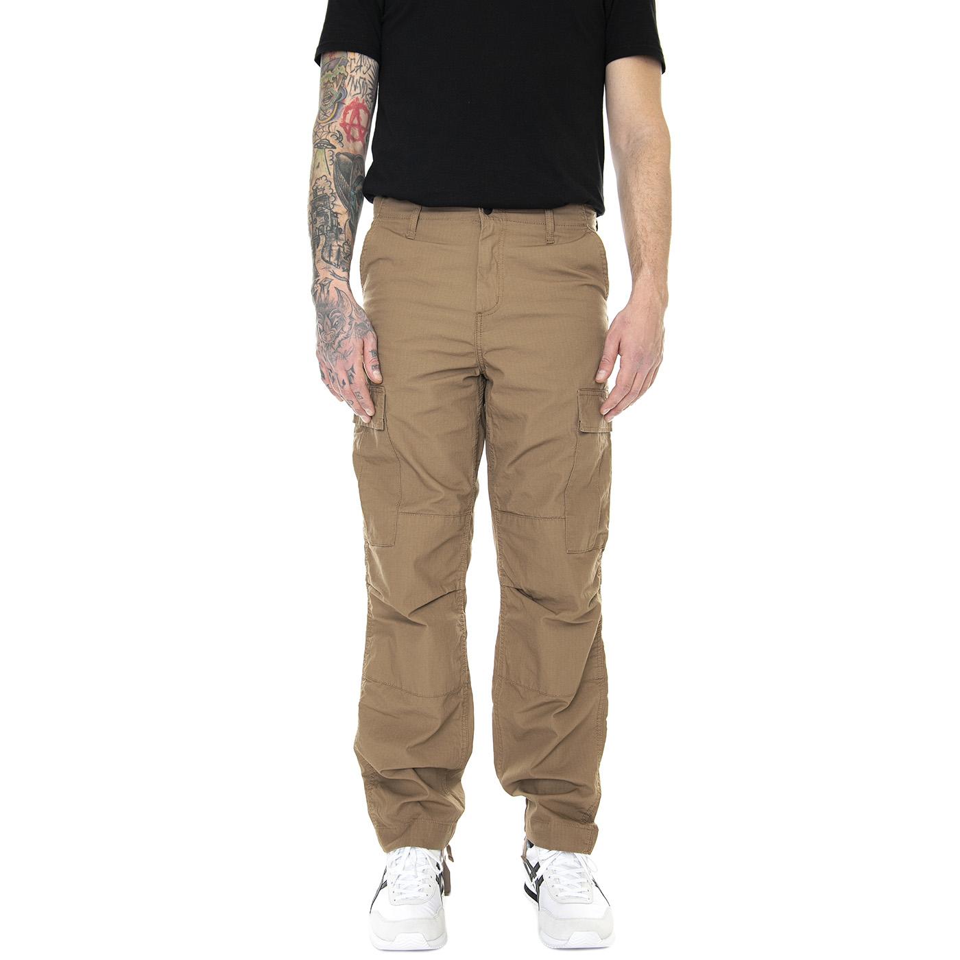 Regular Cargo Pant Buffalo Rinsed - Pantaloni Cargo Uomo Marroni I015875-1CM02  CARHARTT WIP 
