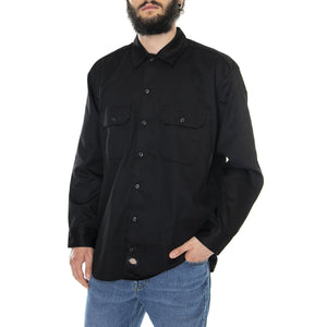Work Shirt LC Red - Camicia Uomo Nera DK0A4Y26BLK1  DICKIES 