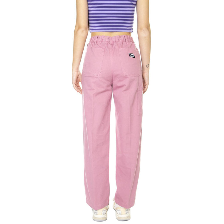 Brighton Carpenter Pant Vintage Pink - Pantaloni Donna Rosa 242020087-PIN  OBEY 