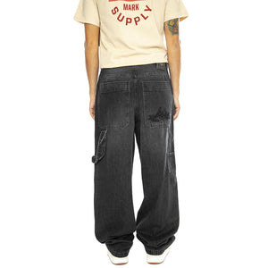 R-Bianco Alonato Used Dark Blue - Pantaloni Denim Jeans Uomo Blu DENIMBLUE-OUB  BLUESKIN 