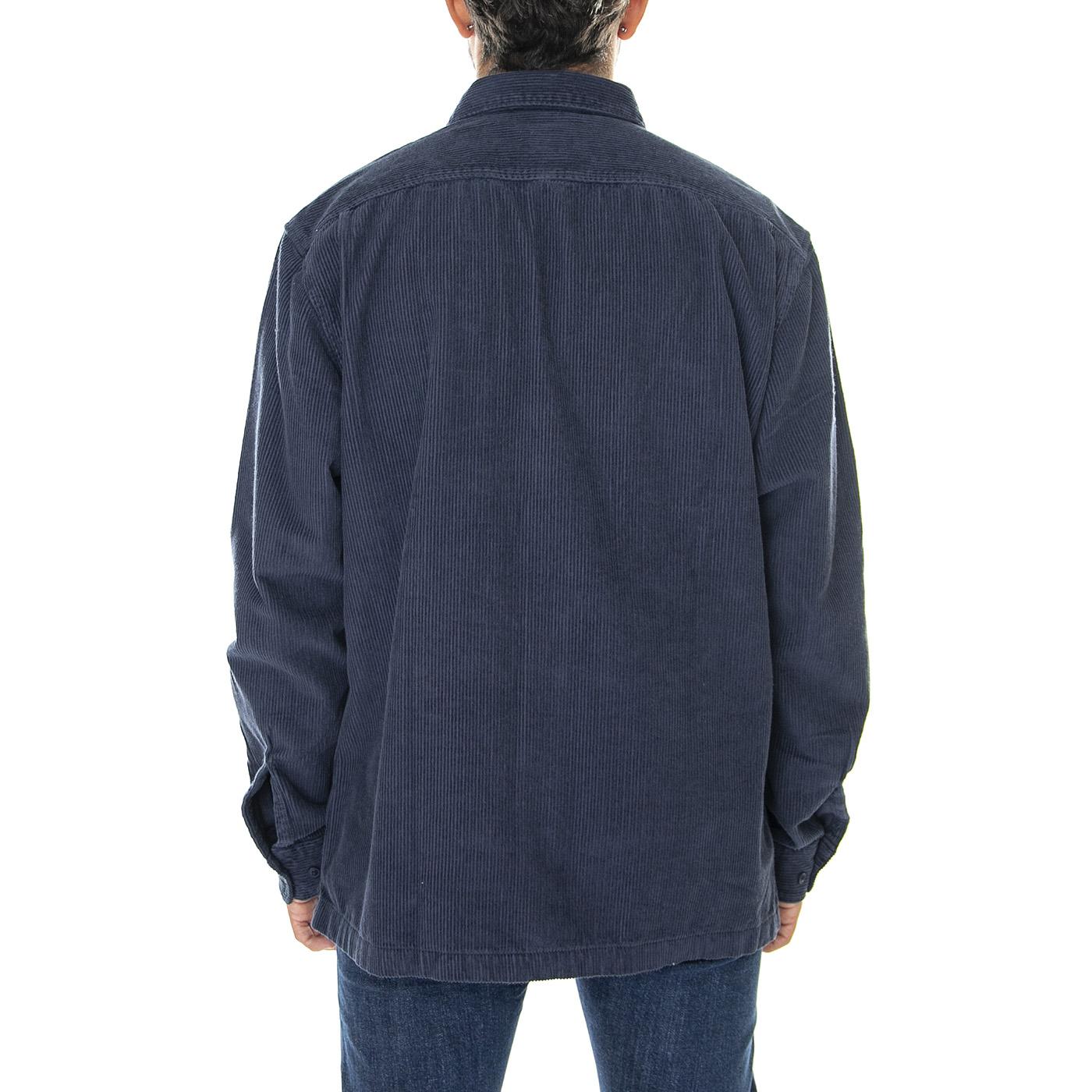 LS Chetopa Shirt Mood Indigo-L68OCV61 - Camicia Uomo in Velluto Blu 112322569  LEE 