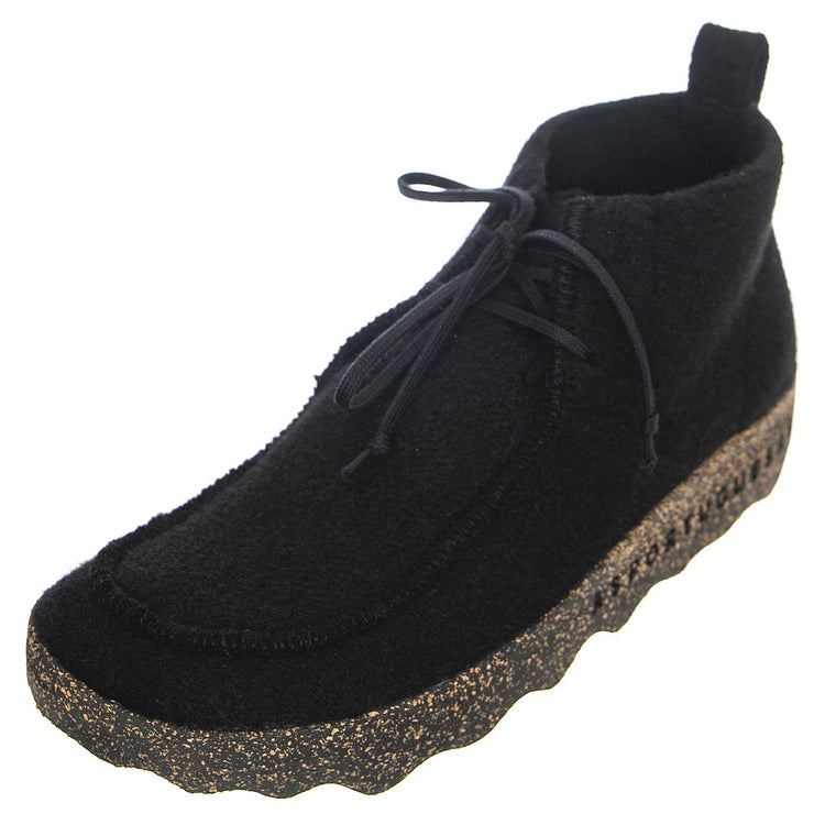 City Line Tweed Felt 925 Black - Scarpe Stringate Profilo alla Caviglia Donna Nere P018135004  ASPORTUGUESAS 