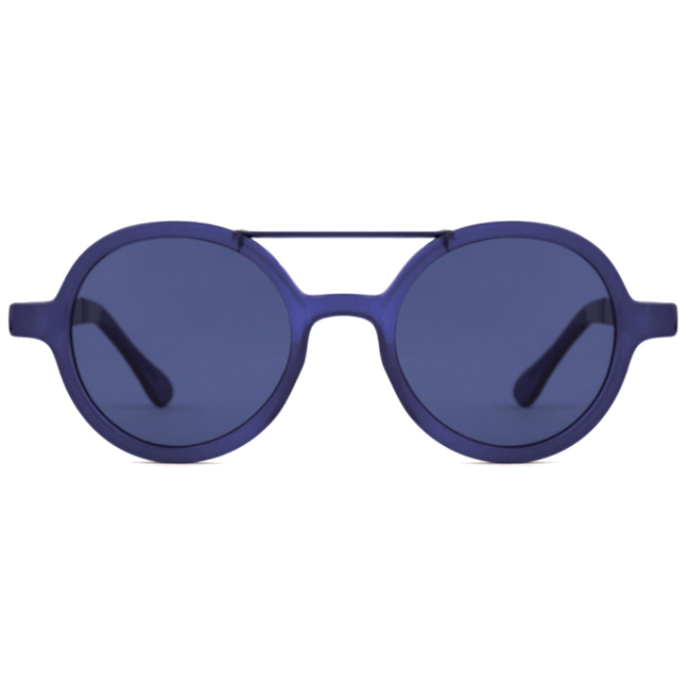 Vivien Cobalt UV 400 Protection Purple Sunglasses - Occhiali da Sole Blu KOM-S2118  KOMONO 