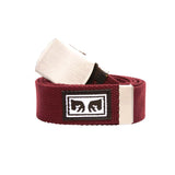 Big Boy Web Belt Burgundy - Cintura Multicolore / Bordeaux  Uomo OBEY