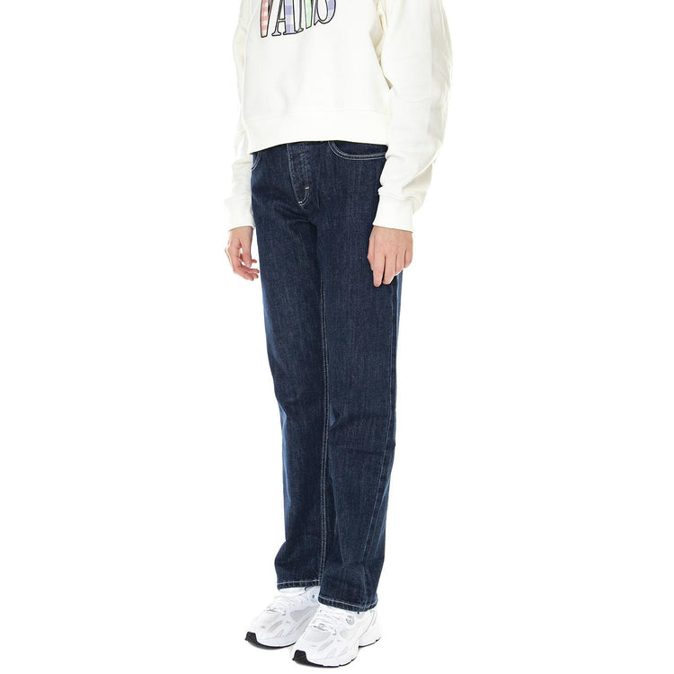 Jane Cuffed Retro Rinse-L33DNIZA - Pantaloni Denim Jeans Donna Blu 112322451  LEE 
