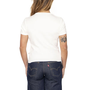 Lewinstown Ebro Tee Egret  - Maglietta Girocollo Donna Bianca DK0A4Z8JC481  DICKIES 