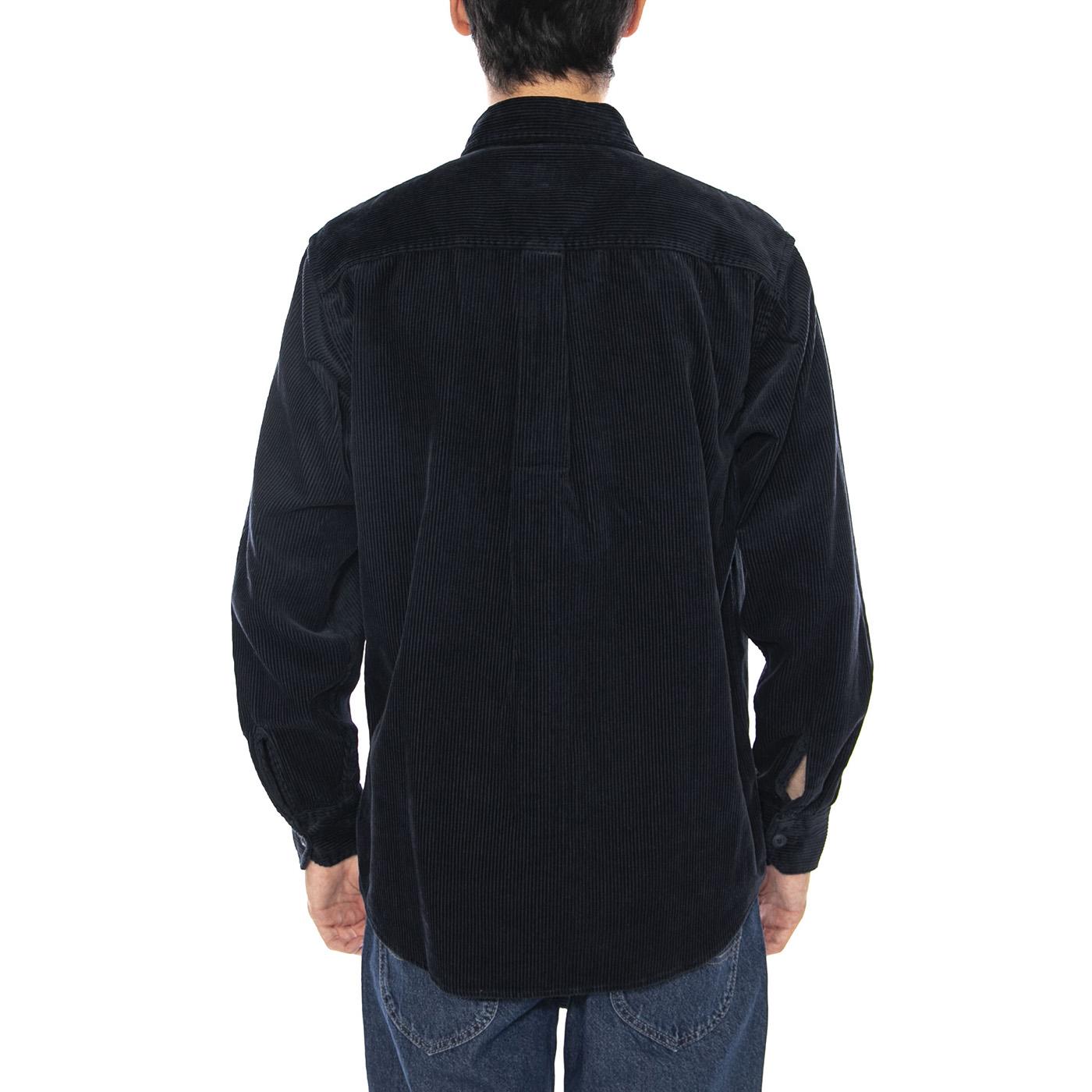 L/S Flint Shirt Deep Night - Camicia Uomo Blu I035837.J0XX . CARHARTT WIP 