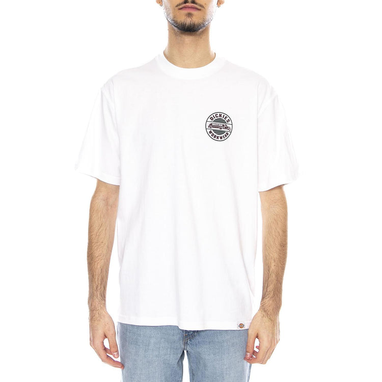Dickies Circle Tee SS -- Maglietta Uomo Bianca DK0A87QL0WH1 . DICKIES 