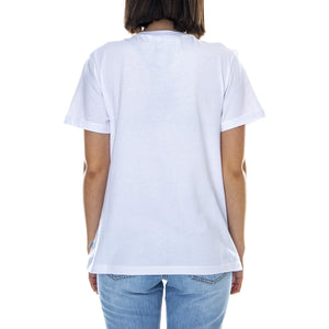 Wm Flying Crew - White/Black - Maglietta Girocollo Donna VA34AYYB2  VANS 